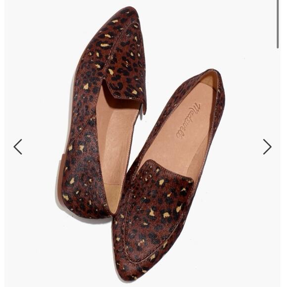 Madewell The Frances Skimmer in Painted Leopard Calf Hair - Size 8.5 - Picture 2 of 6